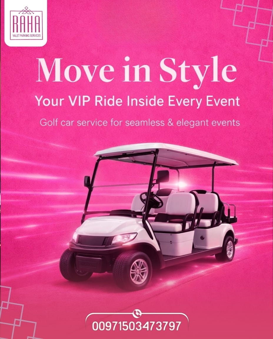 Luxury golf car VIP service
